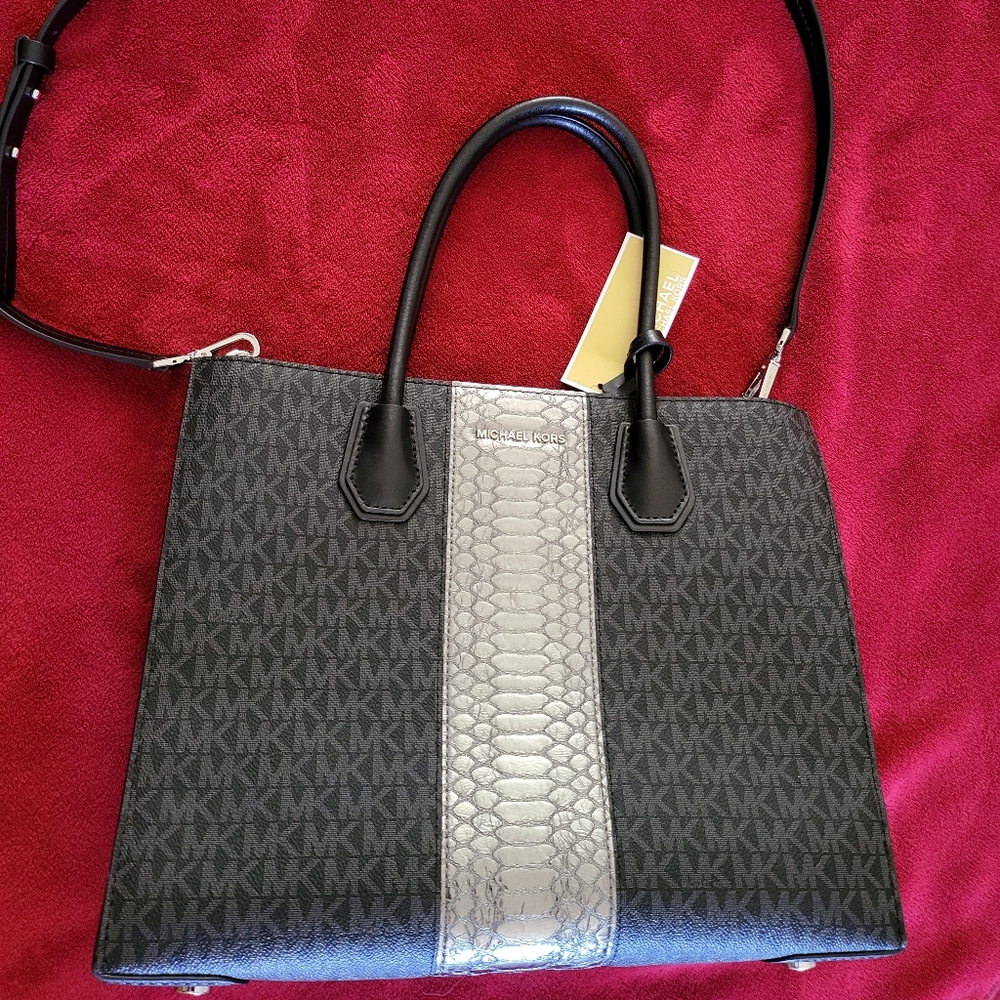 Michael Kors 30F7SM9T7V Studio Mercer LG Conv Tote Leather Bag BRAND NEW
